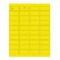 Nevs Patient Charge Laser Sheet - 40 labels/sheet 13/16" x 1-9/10" Yellow CS-PB-40-Y - alternate 2